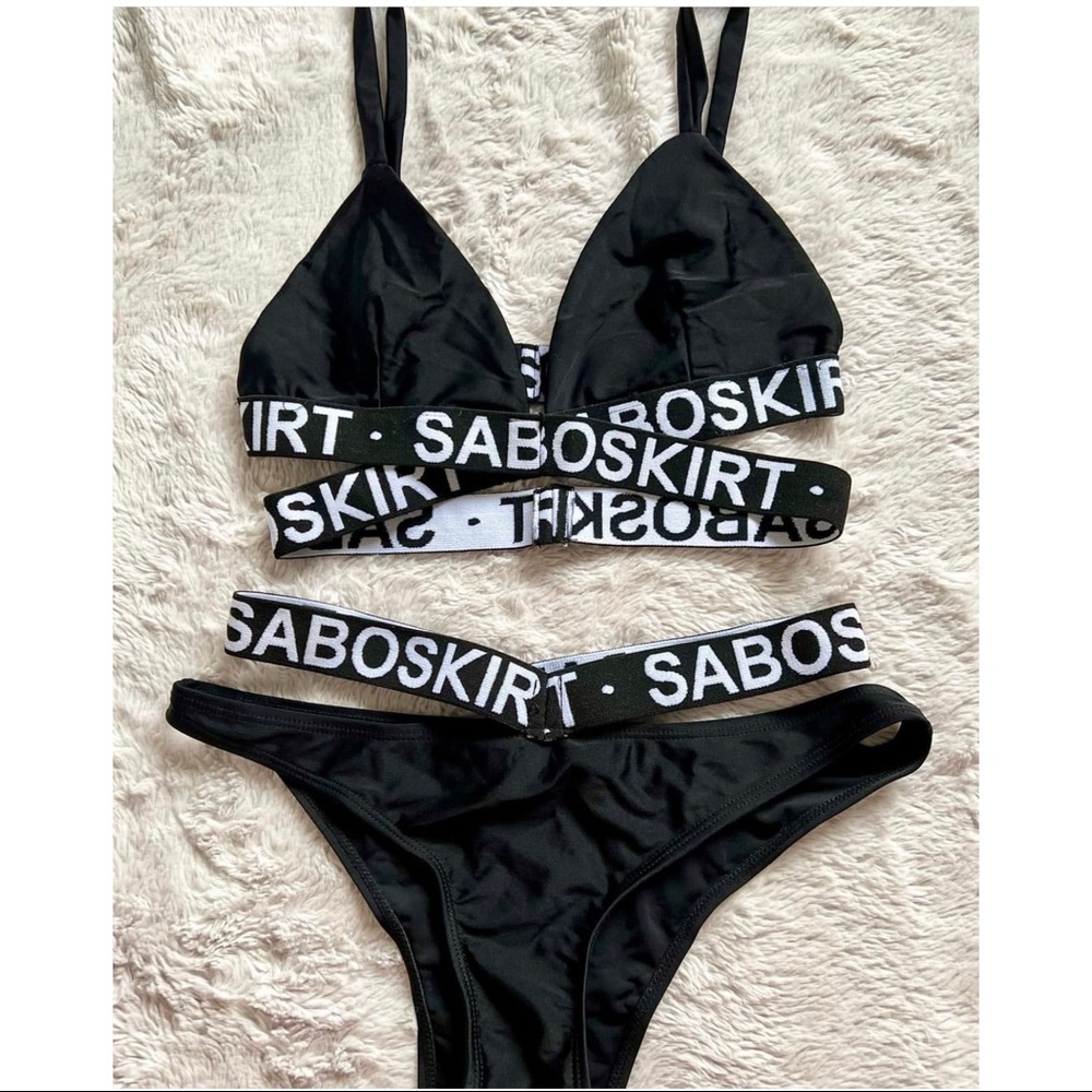 Saboskirt Black Bikini Set - Picture 1 of 2